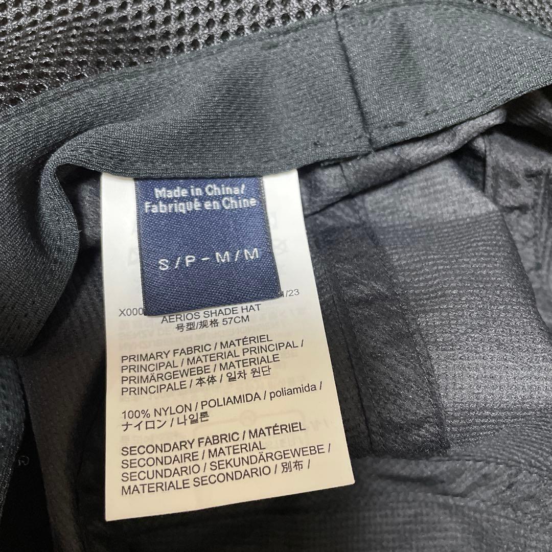 アークテリクス　エアリオス　シェード　ハット　S-M 黒