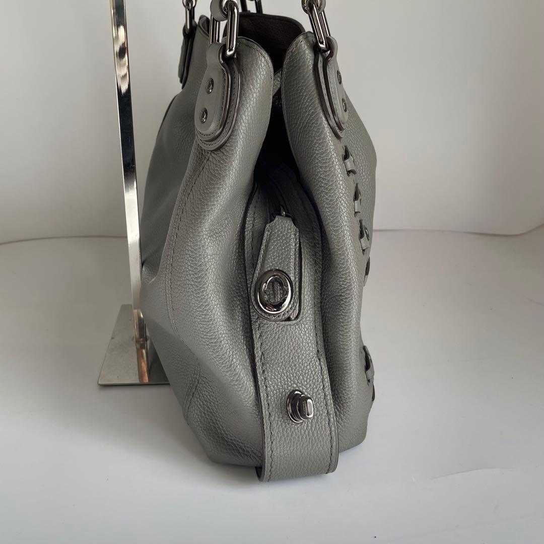 ✨未使用レベル✨　coach イーディー　トートバッグ　グレー　レザー