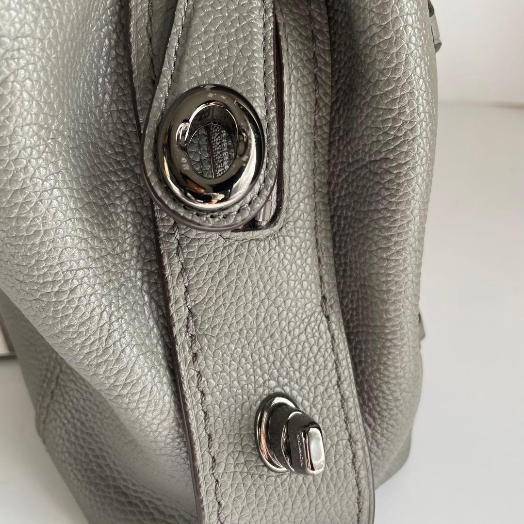✨未使用レベル✨　coach イーディー　トートバッグ　グレー　レザー