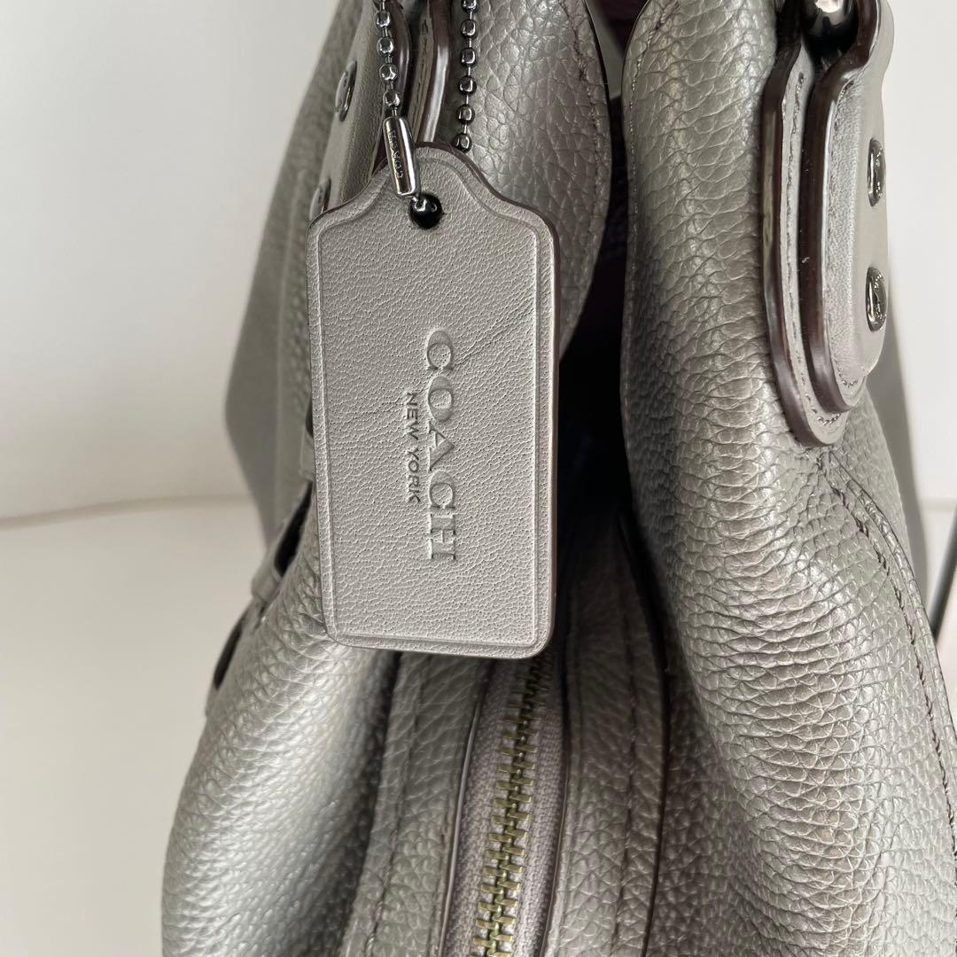 ✨未使用レベル✨　coach イーディー　トートバッグ　グレー　レザー