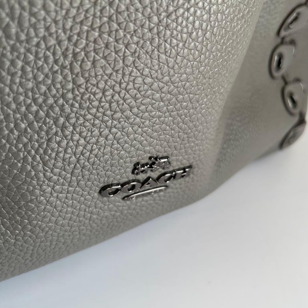 ✨未使用レベル✨　coach イーディー　トートバッグ　グレー　レザー