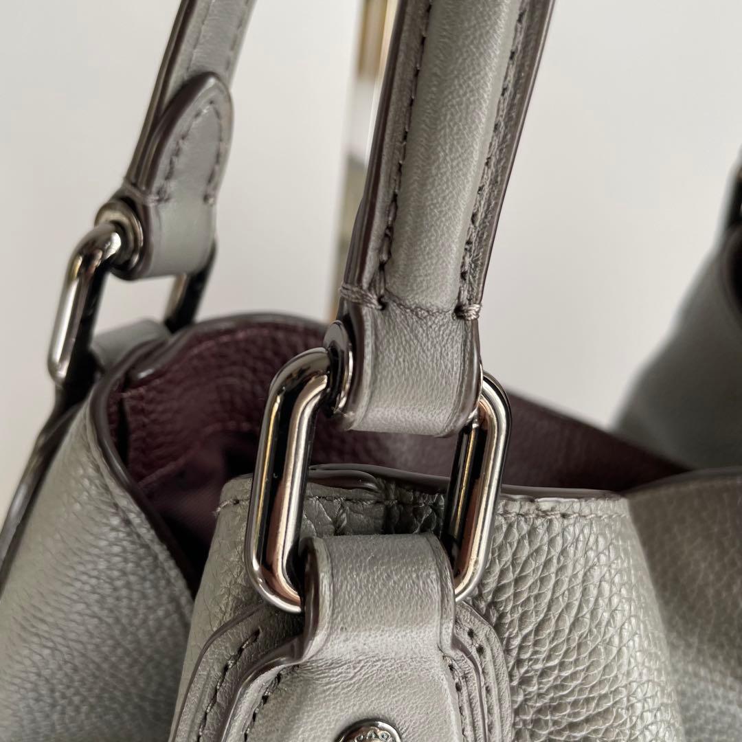 ✨未使用レベル✨　coach イーディー　トートバッグ　グレー　レザー