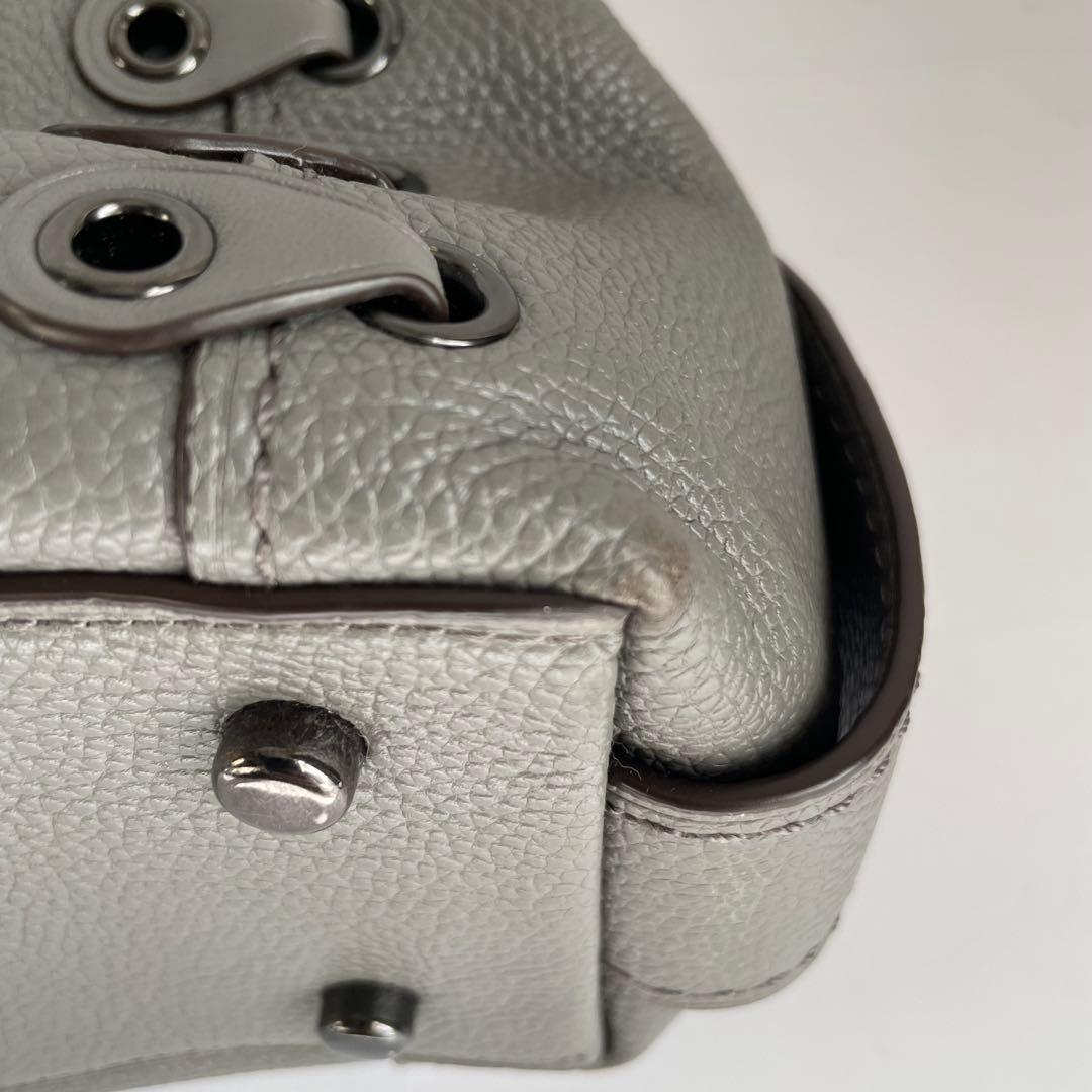 ✨未使用レベル✨　coach イーディー　トートバッグ　グレー　レザー