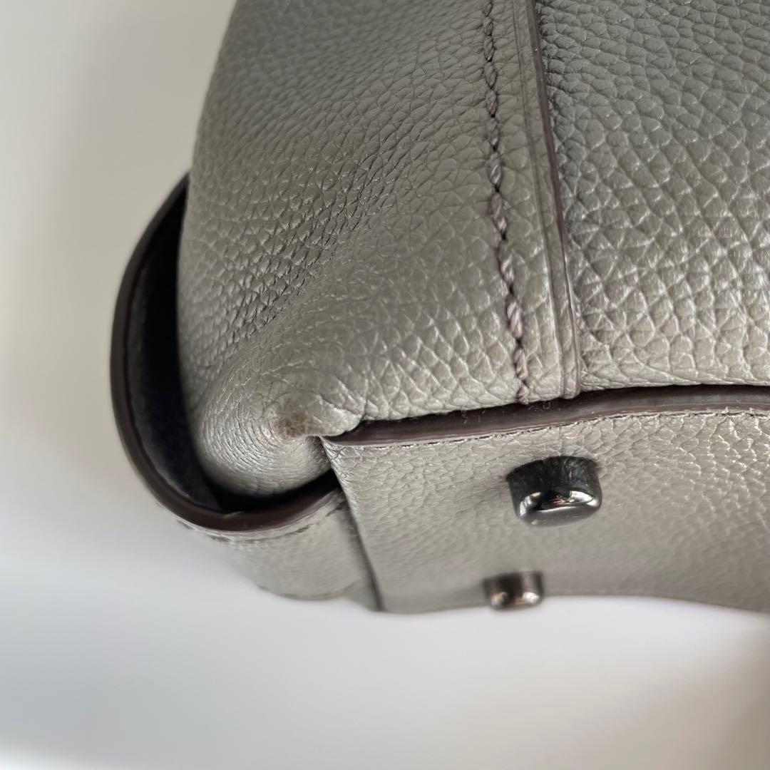 ✨未使用レベル✨　coach イーディー　トートバッグ　グレー　レザー