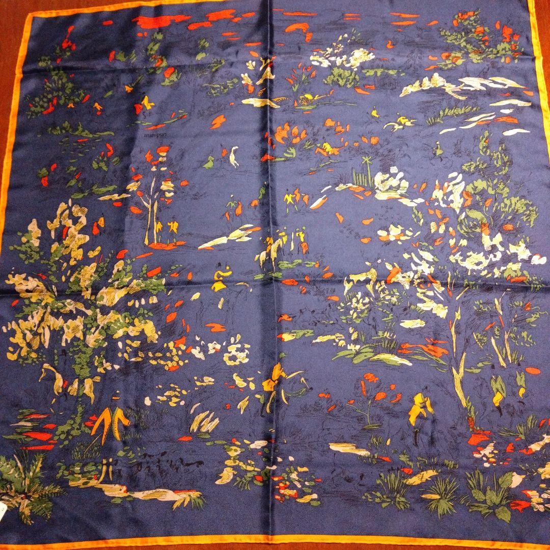 【新品未使用❗️❗️】manipuri　マニプリ　シルク　100%　スカーフ