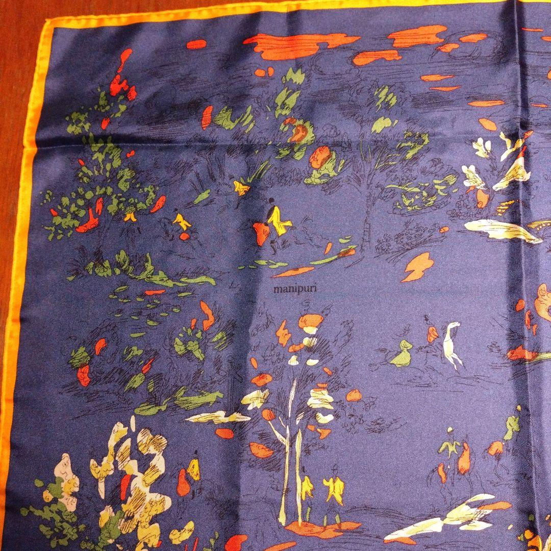 【新品未使用❗️❗️】manipuri　マニプリ　シルク　100%　スカーフ