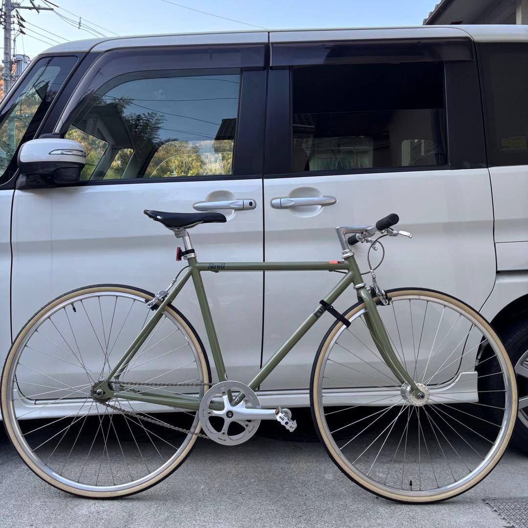 超美品 FUJI STROLL Smoky Khaki 52 ピストバイク