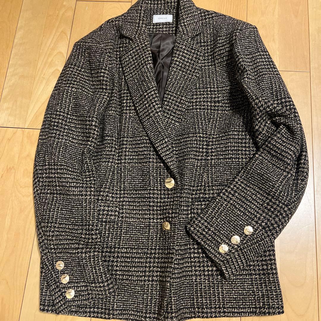 ジャケット・アウター ORGUE Over check jacket