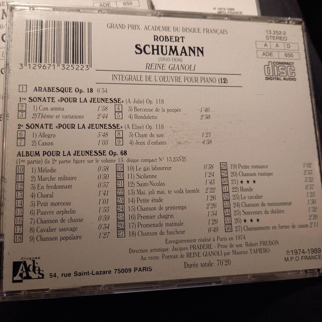 貴重❗レーヌ・ジャノーリ　シューマン