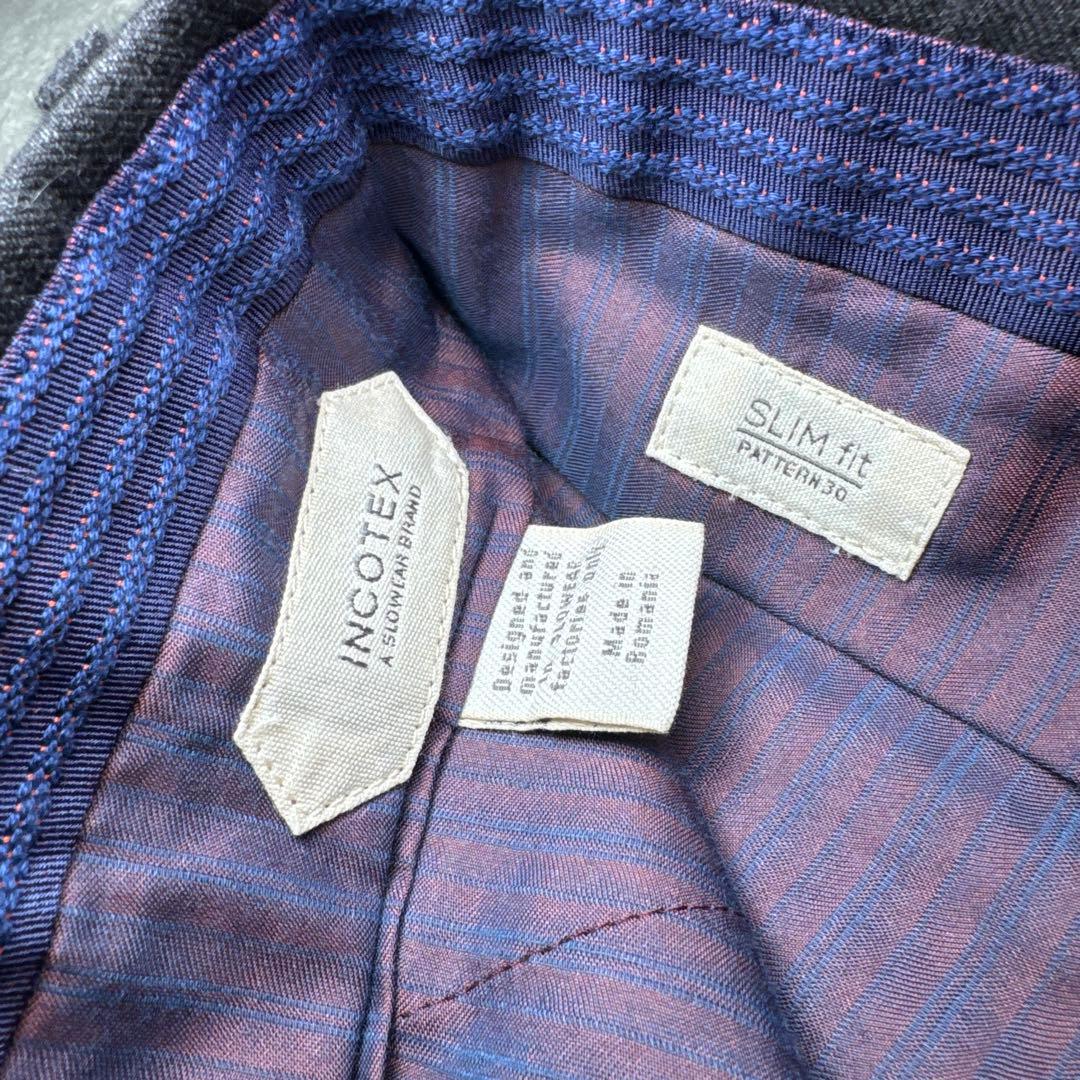 97 未使用　秋冬　インコテックス　スラックス　グレー　48 L