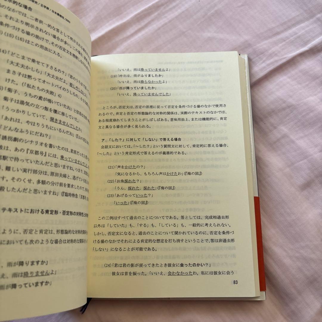 現代日本語における否定文の研究―中国語との対照比較を視野に入れて(帯付き)絶版本