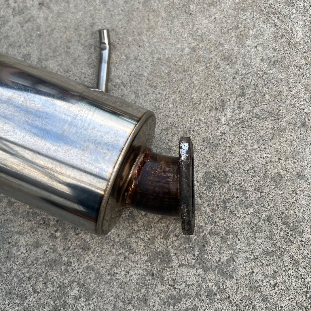 スズキ ジムニーJB23) ステンレス マフラーブルー　ノーマルバンパー用