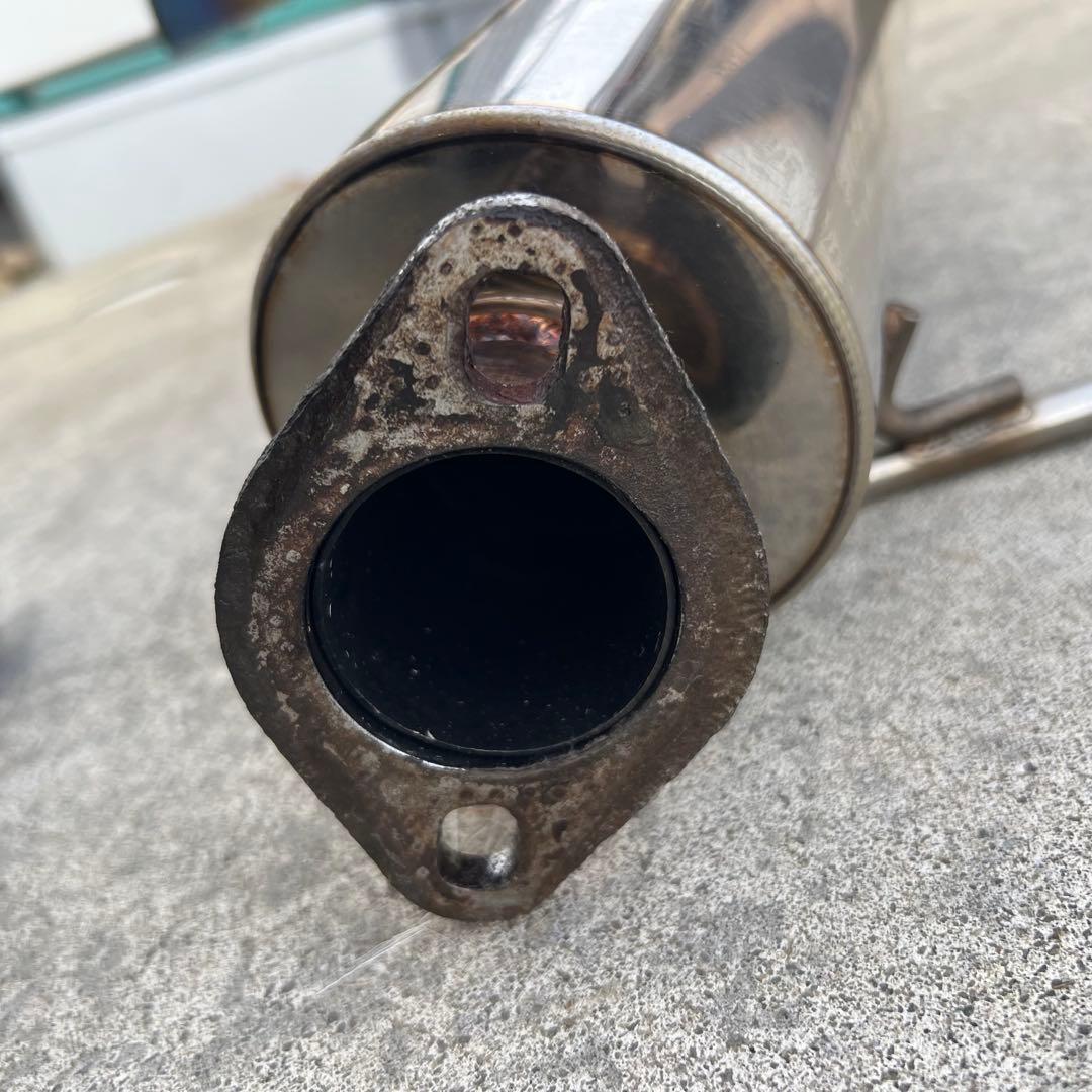 スズキ ジムニーJB23) ステンレス マフラーブルー　ノーマルバンパー用