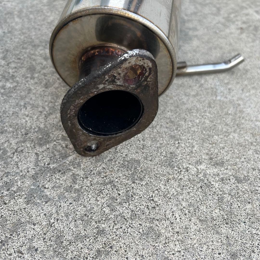 スズキ ジムニーJB23) ステンレス マフラーブルー　ノーマルバンパー用