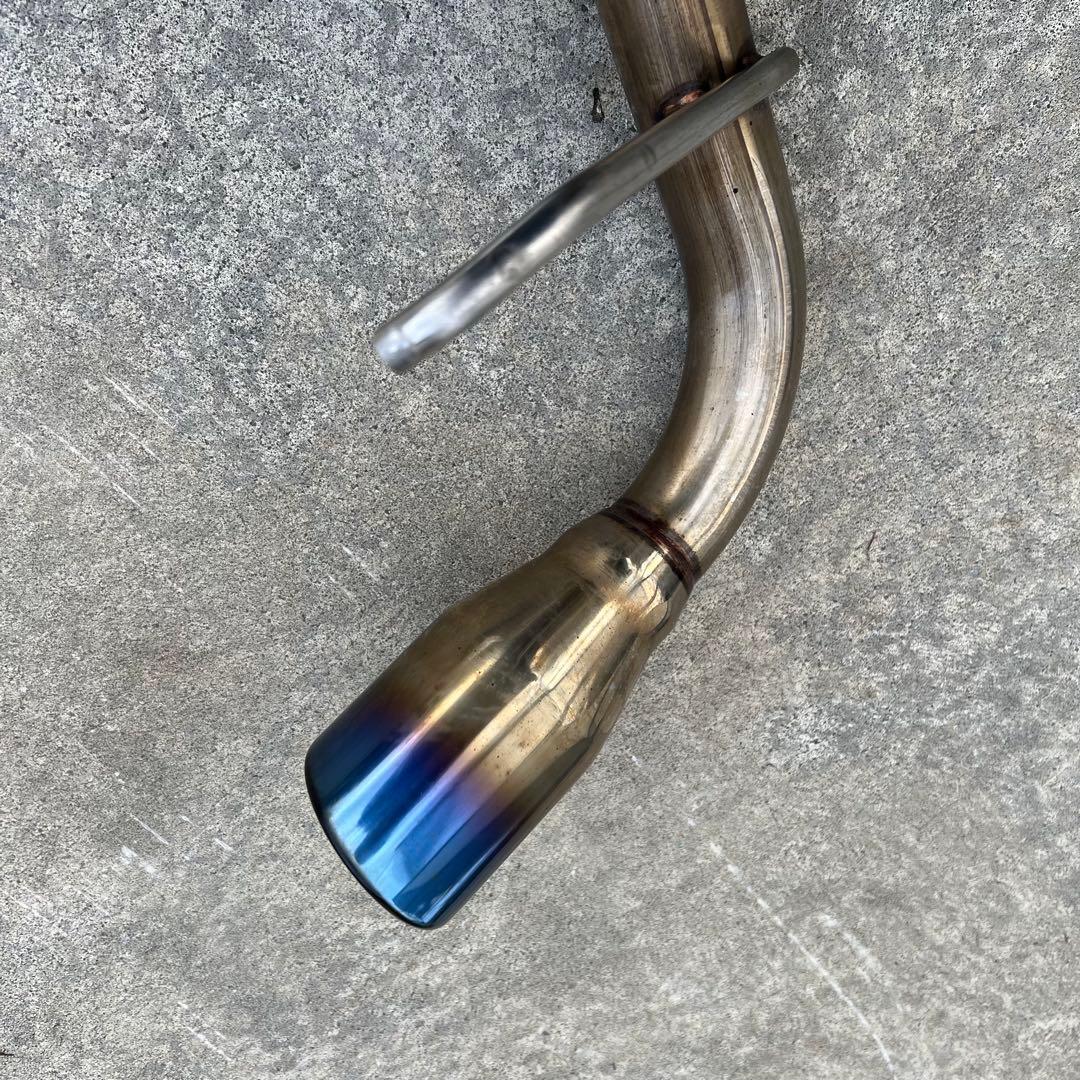 スズキ ジムニーJB23) ステンレス マフラーブルー　ノーマルバンパー用