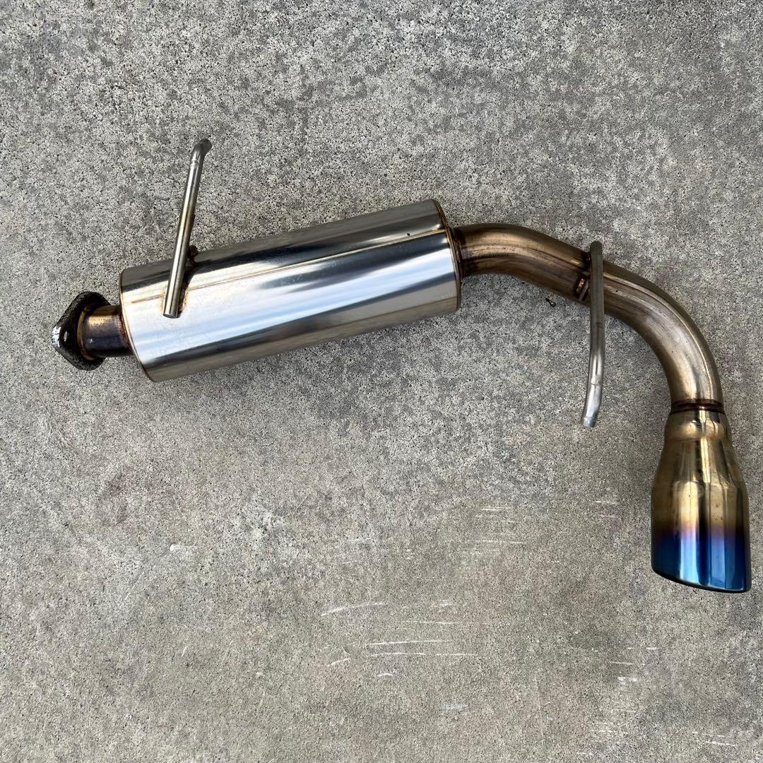 スズキ ジムニーJB23) ステンレス マフラーブルー　ノーマルバンパー用