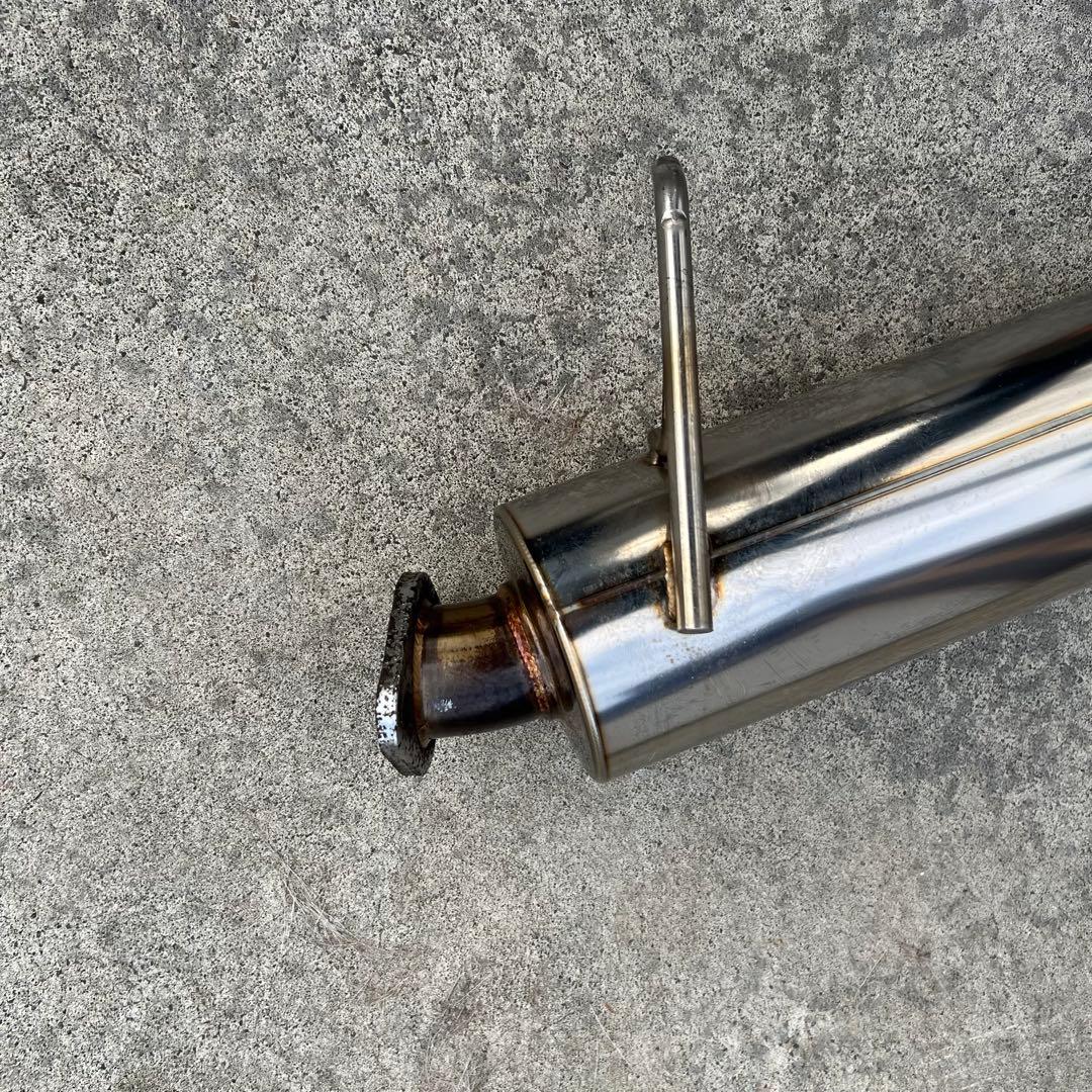 スズキ ジムニーJB23) ステンレス マフラーブルー　ノーマルバンパー用