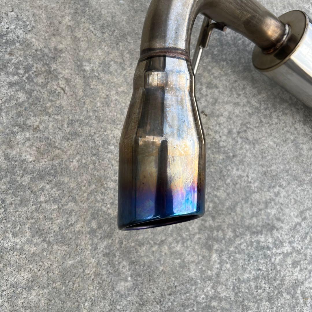 スズキ ジムニーJB23) ステンレス マフラーブルー　ノーマルバンパー用