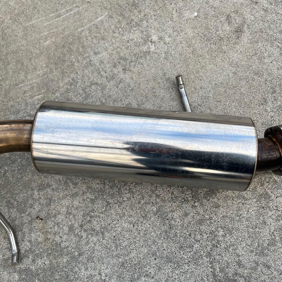 スズキ ジムニーJB23) ステンレス マフラーブルー　ノーマルバンパー用