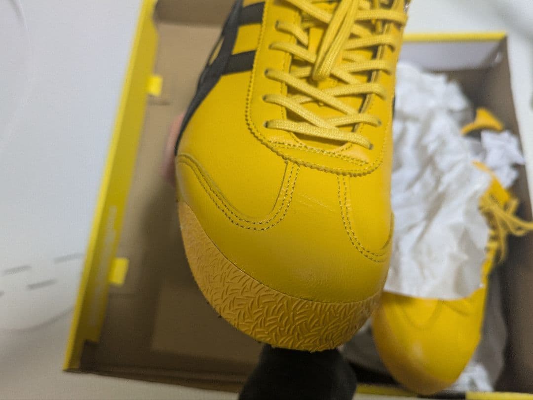 オニツカタイガー MEXICO 66 SD イエロー 黄色 レザー スニーカー