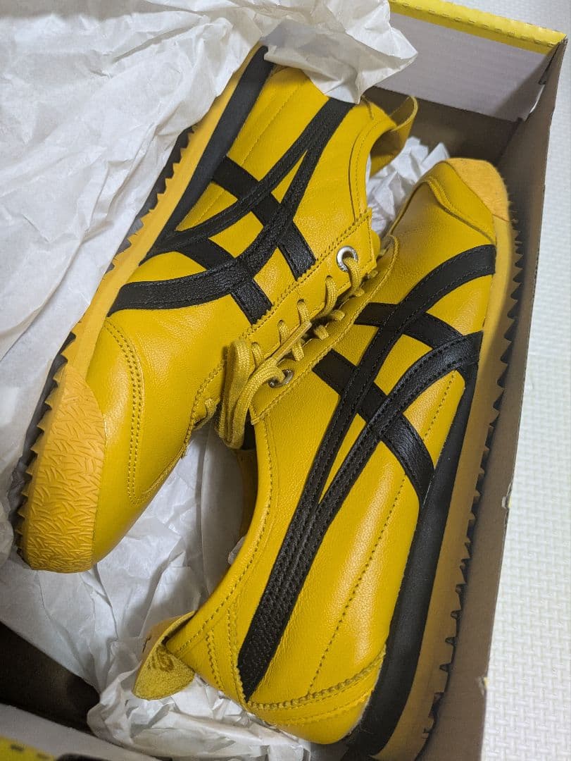 オニツカタイガー MEXICO 66 SD イエロー 黄色 レザー スニーカー