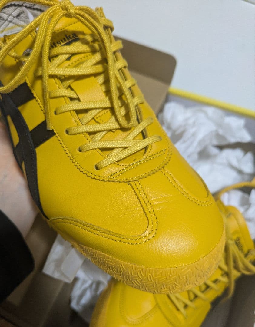 オニツカタイガー MEXICO 66 SD イエロー 黄色 レザー スニーカー
