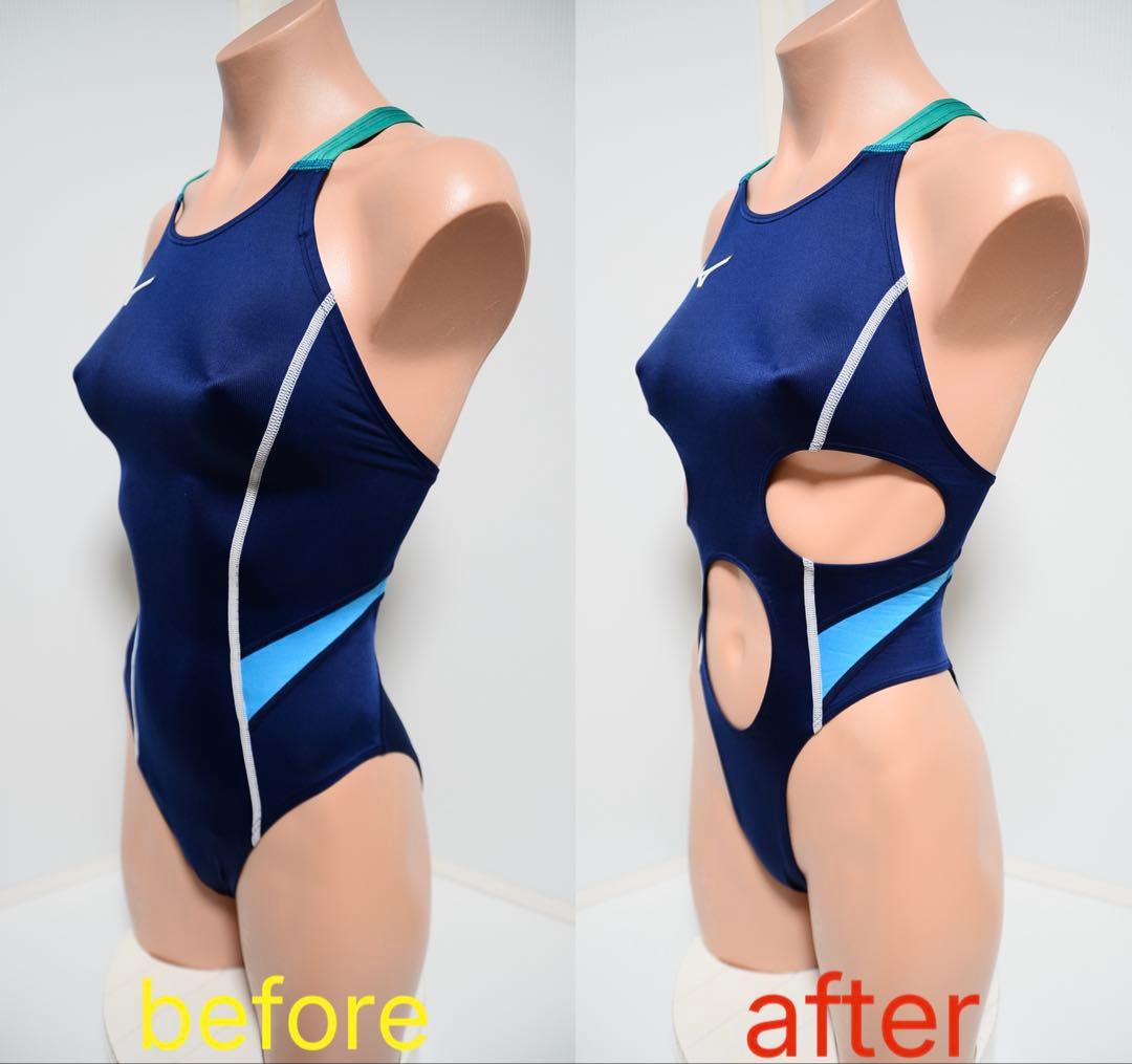 Mizuno leohex ハイレグカットアウト水着