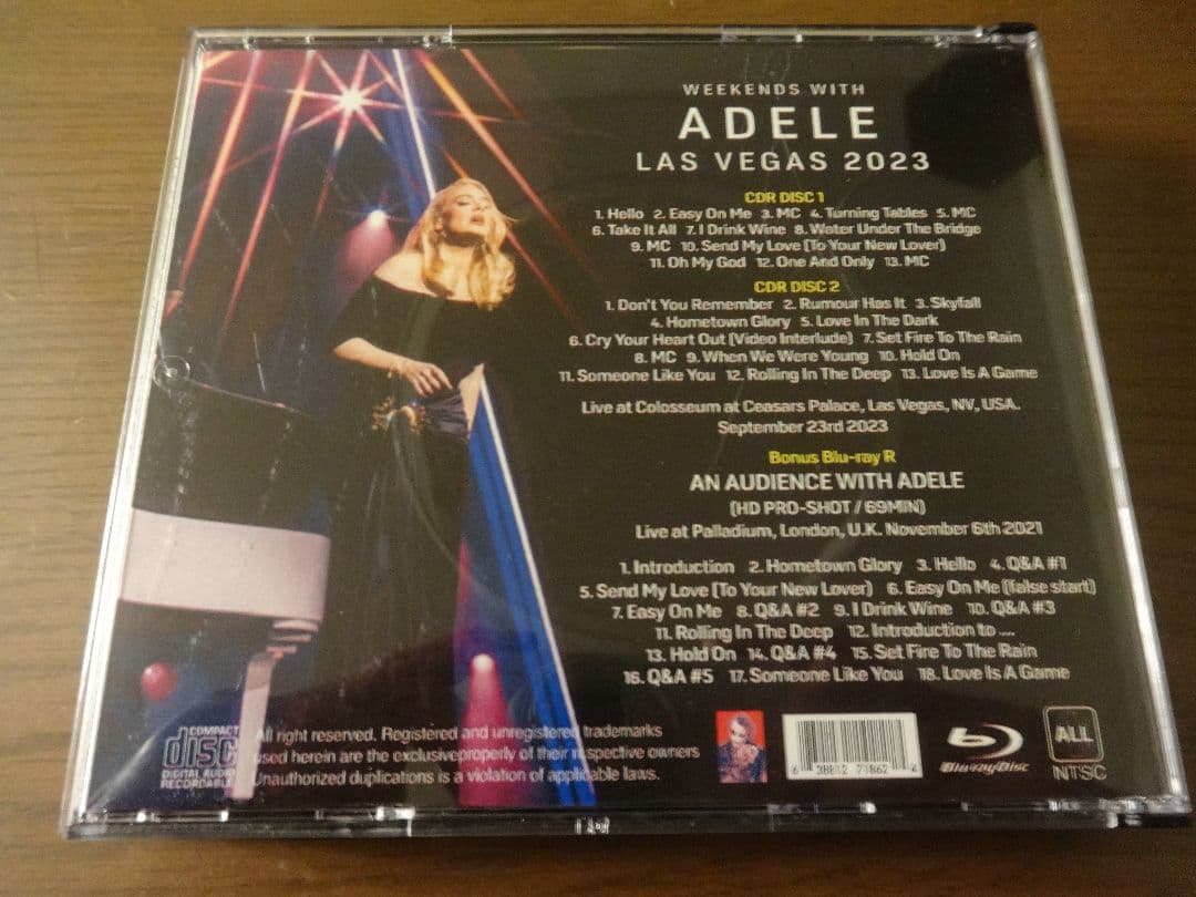 洋楽 WEEKENDS WITH ADELE LAS VEGAS SHOW 2CDs