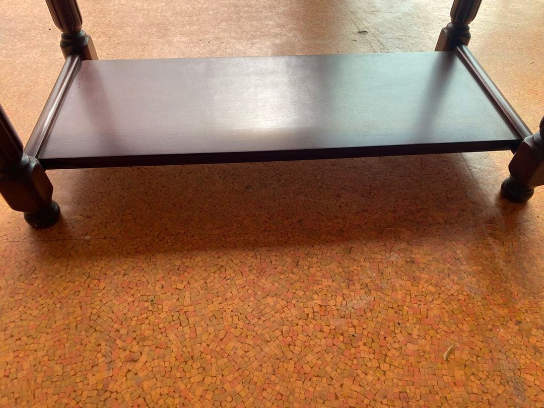 カリモク 大理石調 センターテーブル　即日発送★ 美中古★ 昭和レトロ家具