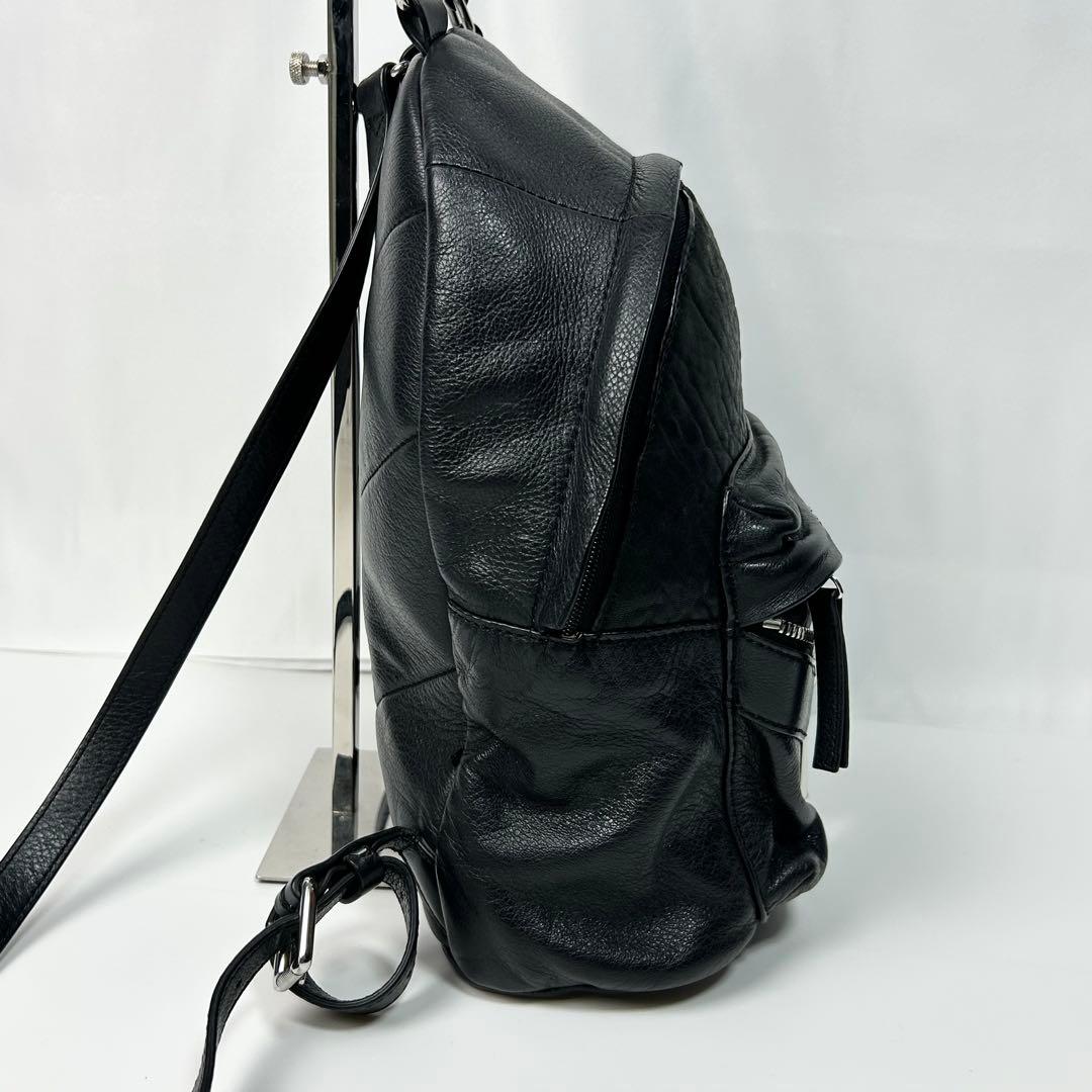 美品✨ DIESEL リュック オールレザー ブラック