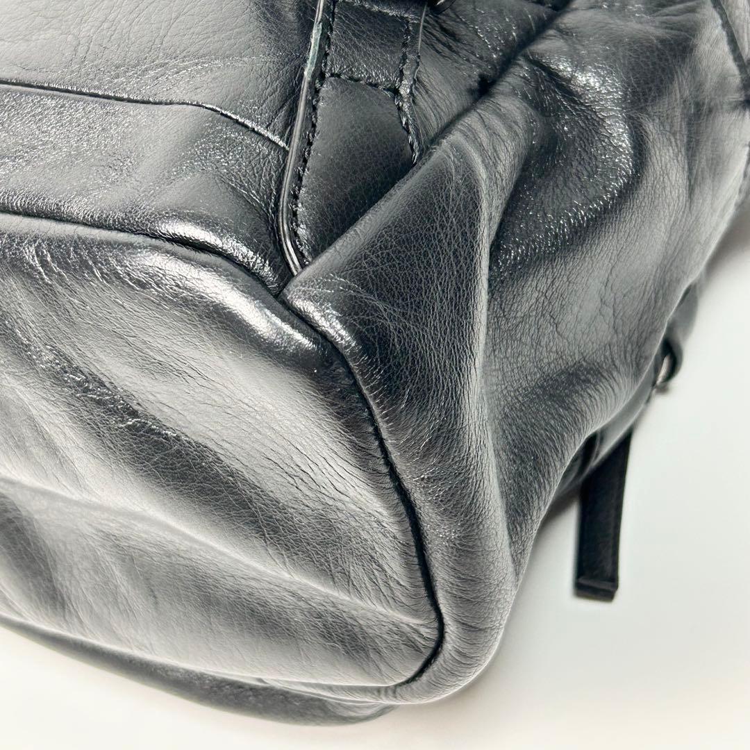 美品✨ DIESEL リュック オールレザー ブラック