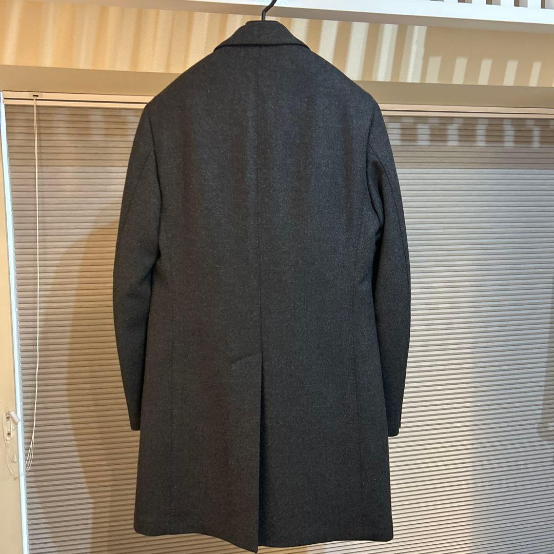 LARDINI チェスターコート ダークグレー 46