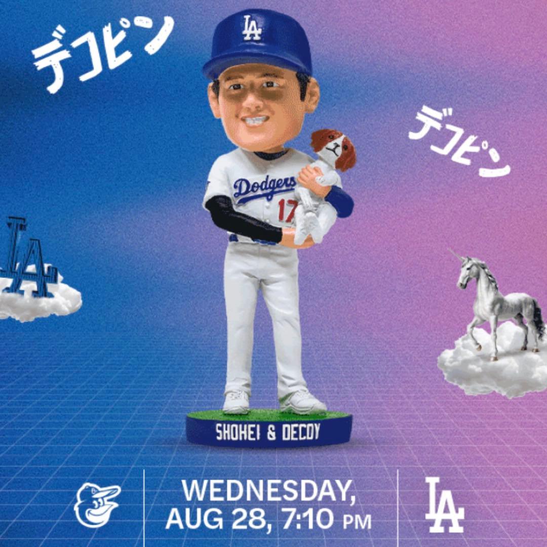 【限定ステッカー付】お値下げ! 8/28 大谷翔平 デコピン ボブルヘッド