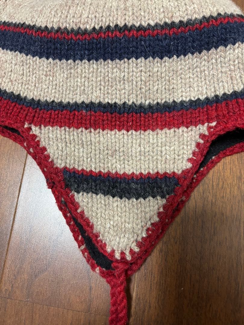 stussy ニット帽　　耳当て付き　フライトキャップ　ステューシー