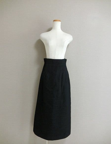 美品　シビラ　清楚　ロングスカート　セットアップ　ブラック　４０/６３−９０