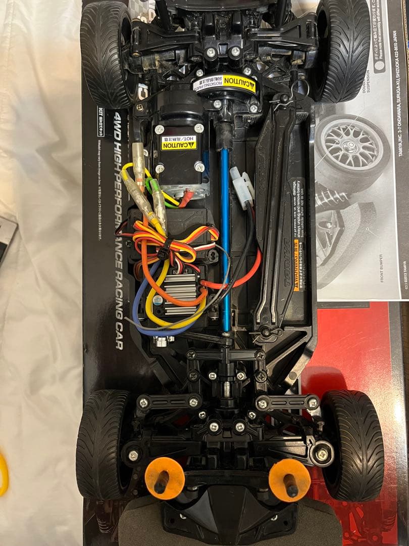 TT-02 タミヤ　フルセット　練習用ボディ付　カルソニック　オプション付き