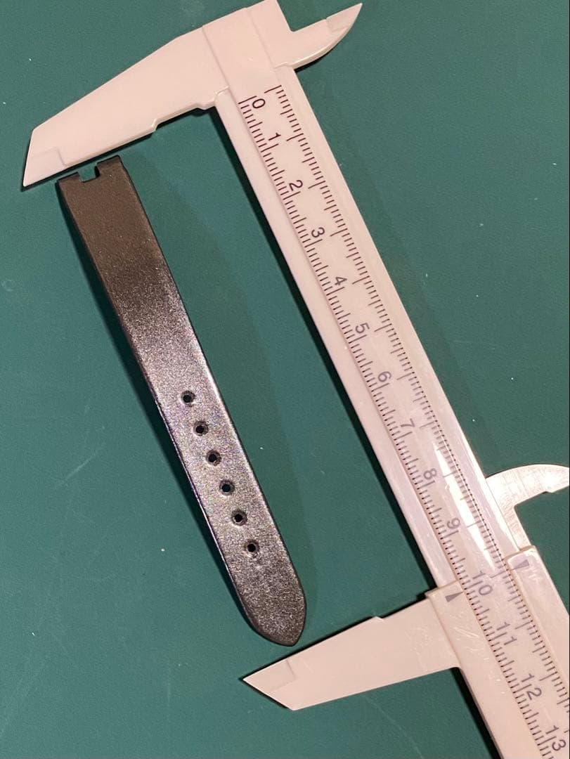 13mm ブルガリ 純正 ガンメタリック エナメル ストラップ ベルト