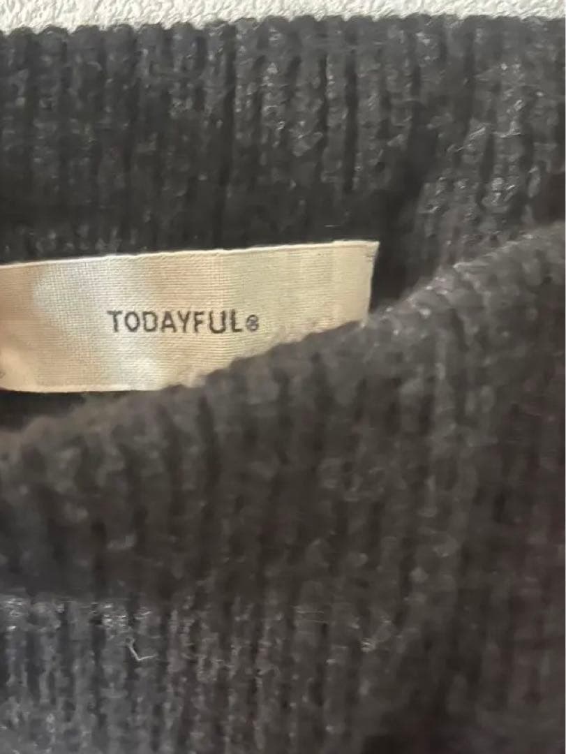 TODAYFUL Cashmere Easy Pants チャコールグレー　38