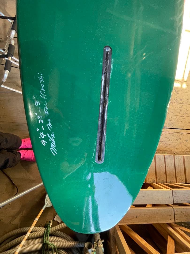 緑色　ロングボード