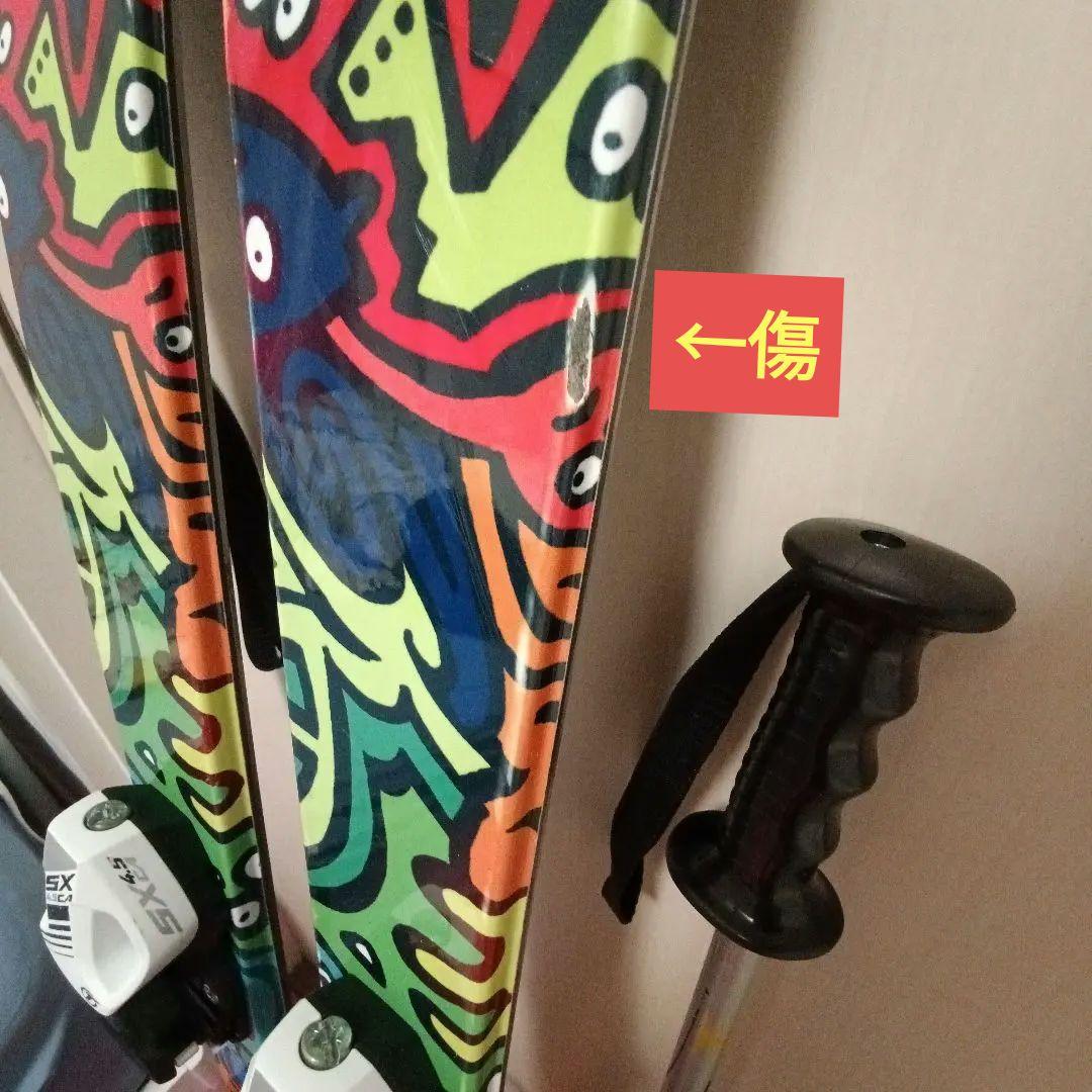 板BXB128cm☆ブーツ23cm☆ストック90cm ジュニアスキーセット