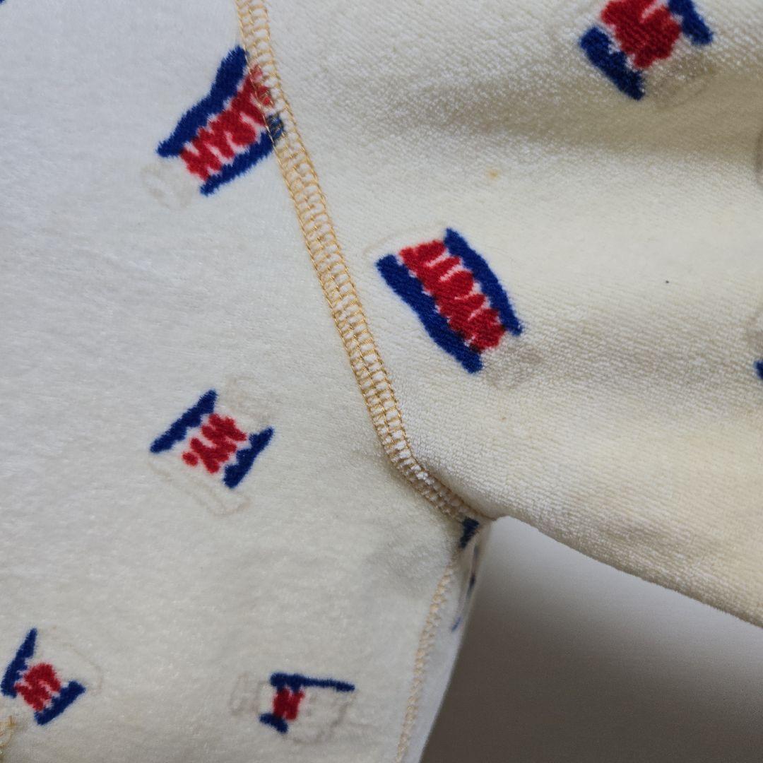 90s ヒステリックグラマー 総柄 ロゴ パーカー タオル生地 イエロー