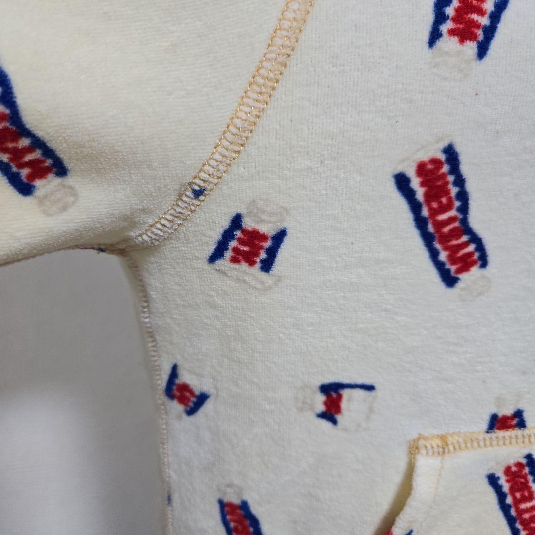 90s ヒステリックグラマー 総柄 ロゴ パーカー タオル生地 イエロー