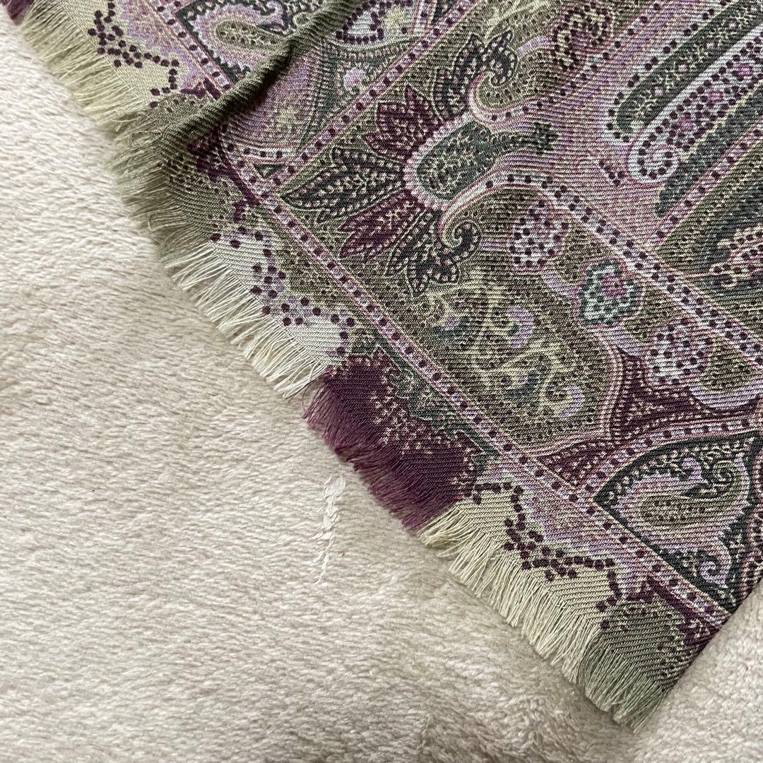 【美品】 ETRO エトロ ストール ペイズリー柄