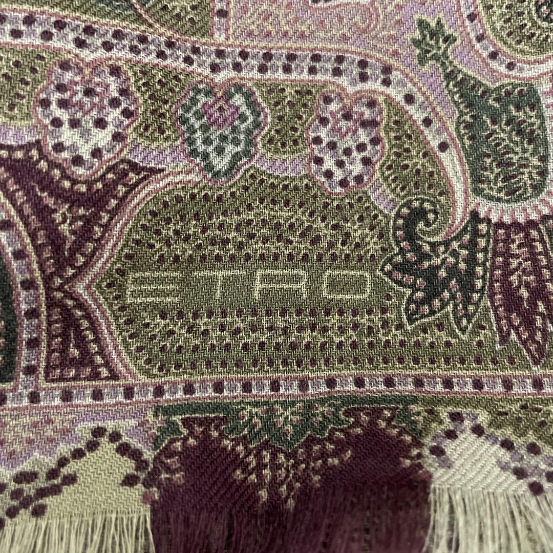 【美品】 ETRO エトロ ストール ペイズリー柄