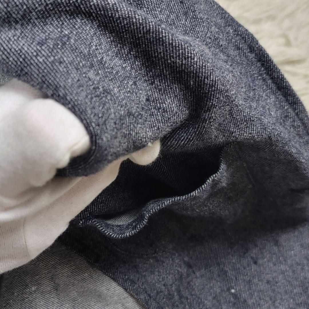 美品　COMOLI コモリ　ウールリネン　セットアップ　インディゴグレー 春夏秋