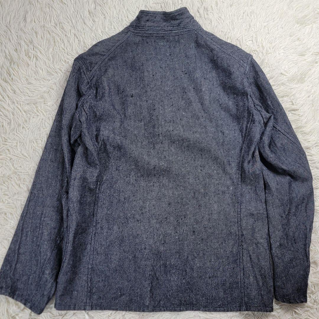 美品　COMOLI コモリ　ウールリネン　セットアップ　インディゴグレー 春夏秋