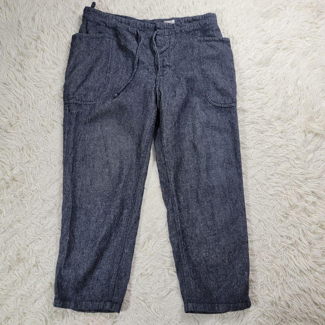 美品　COMOLI コモリ　ウールリネン　セットアップ　インディゴグレー 春夏秋