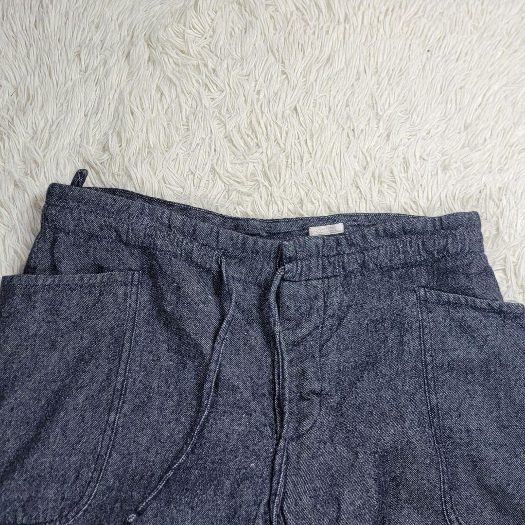 美品　COMOLI コモリ　ウールリネン　セットアップ　インディゴグレー 春夏秋