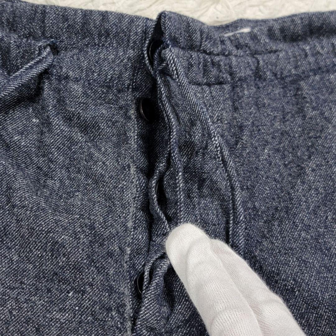 美品　COMOLI コモリ　ウールリネン　セットアップ　インディゴグレー 春夏秋