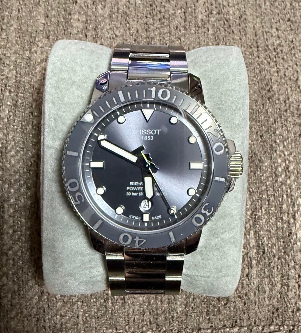 TISSOT シースター 1000 パワーマティック 80 文字盤グレー